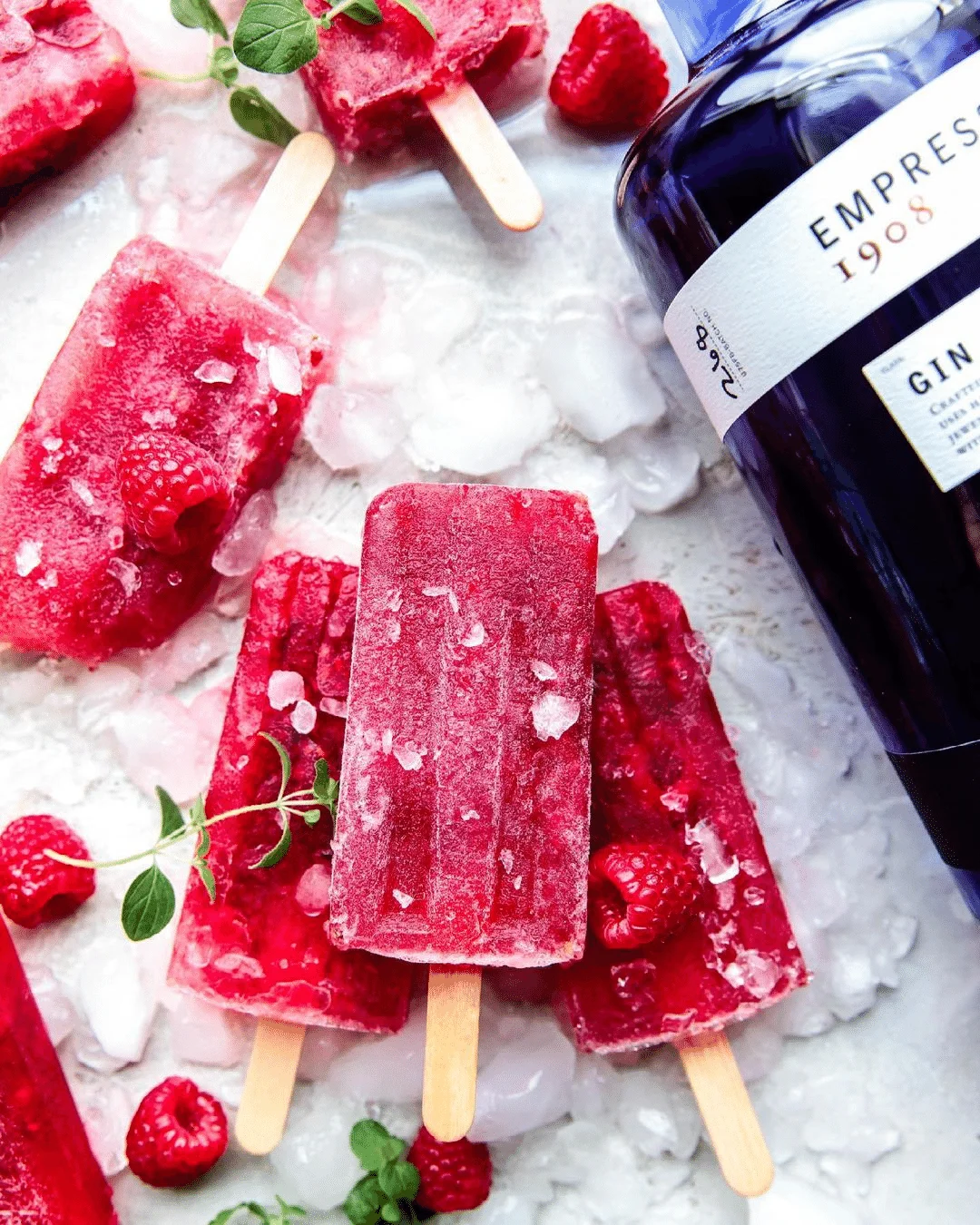 Raspberry Orange Popsicles