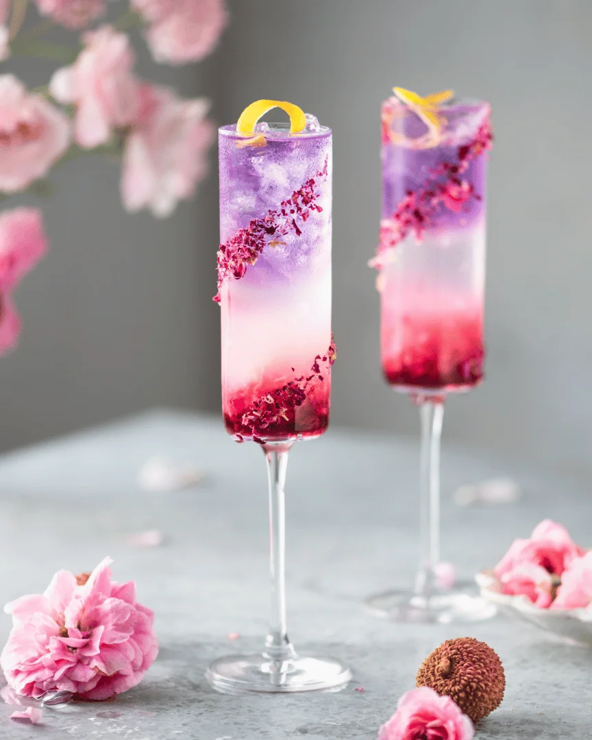 Lychee Rose Gin Spritz